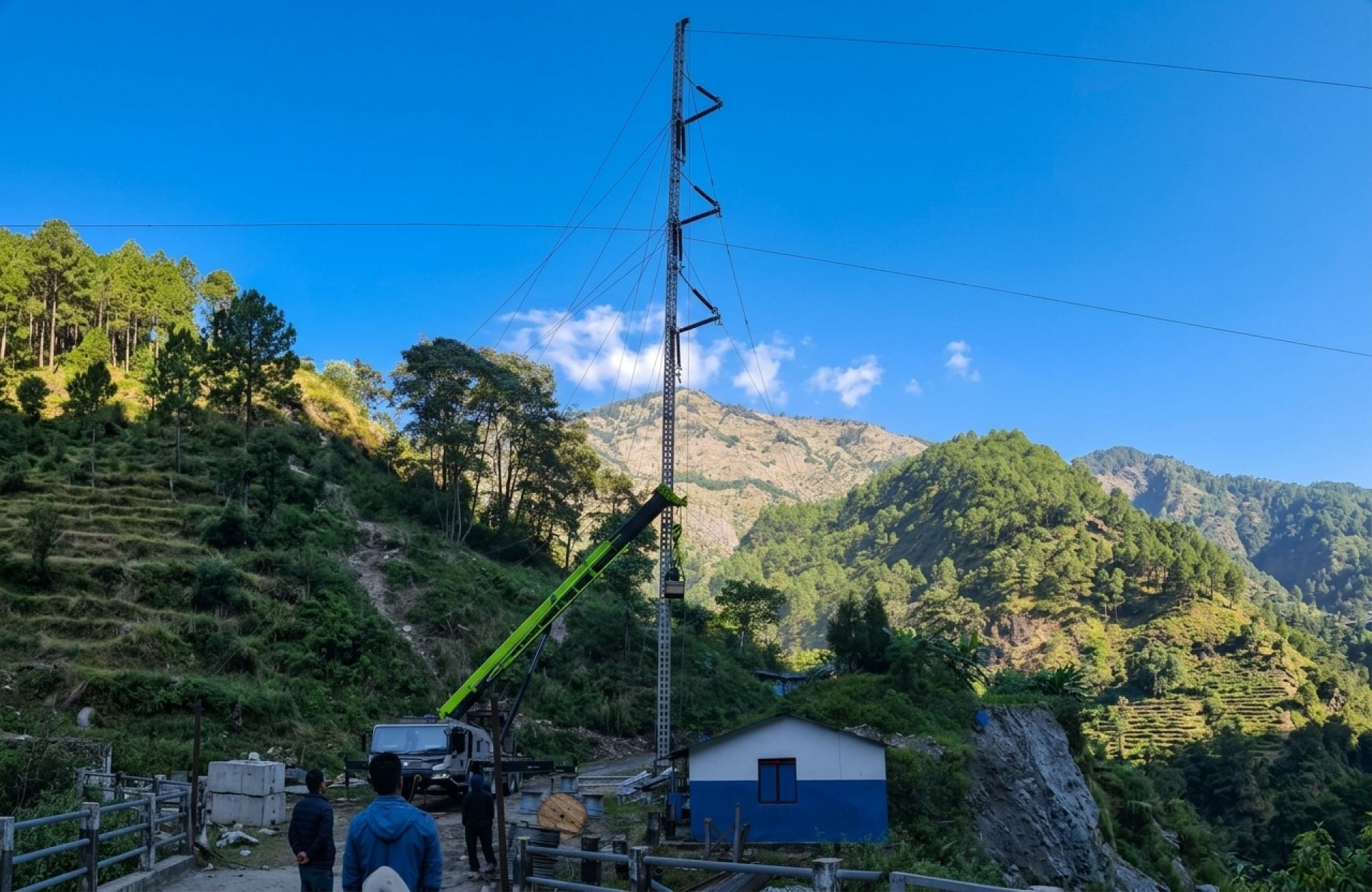 इआरएस टावर प्रयोग गरी २१ दिनपछि सञ्चालनमा आयो कालीगण्डकी करिडोर प्रसारण लाइन